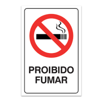 PROIBIDO FUMAR - MX - PL EM PS - 30 X 20CM - 1UN