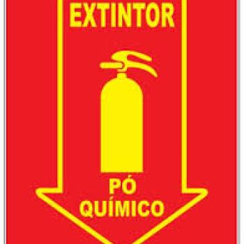 EXTINTOR PO QUIMICO - E.P.I. - PL EM PS - 20 X 15CM 1UN