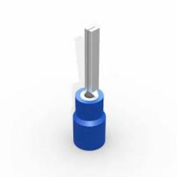 TERMINAL, COBRE ESTANHADO, PINO 23,0MM, PRE-ISOL. NYLON, 1,52,5MM2 27A, COR AZUL, (PCTE 100UN)