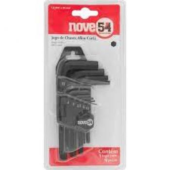 JOGO DE CHAVES ALLEN CURTA 1,5MM A 10MM