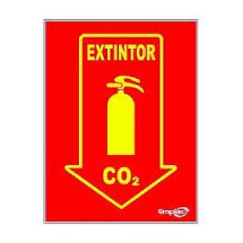 EXTINTOR CO2 - E.P.I. - PL EM PS - 20 X 15CM 1UN