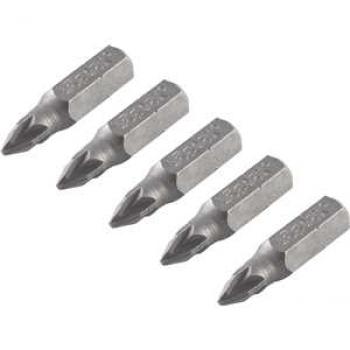 BITS POZIDRIVE ENC 1/4 PZ1 25MM C/5PC VD