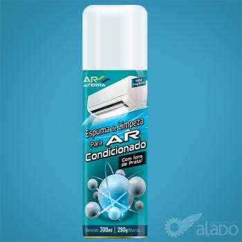 ESPUMA LIMPADORA DE AR CONDICIONADO IONS DE PRATA 300ML AEROSSOL AR DA TERRA