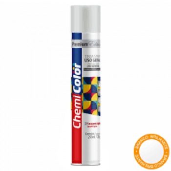 TINTA SPRAY CHEMICOLOR U.GERAL 250ML BRANCO BRILHO