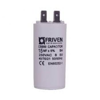 CAPACITOR 15UF 250V CBB60 - PERMANENTE FRIVEN