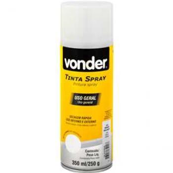 TINTA SPRAY BR BRILHANTE    350ML VONDER