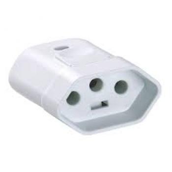 PINO PLUG FEMEA 2P+T 10A BR TRAMONTINA