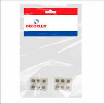 CONECTOR DE PORCELANA, 6MM2 30A/600V, 3 POLOS, COR BRANCO, (BL 2UN)