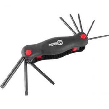 CHAVE HEXALOBULAR T09-T40 AC 8PC C/ARM  954
