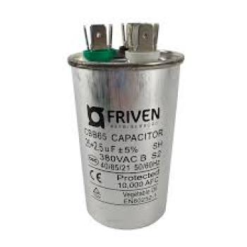 CAPACITOR  25 + 2,5UF 380V CBB65 - DUPLO FRIVEN