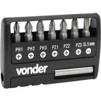BITS/PONTEIRA CRV C/9PC ENC 1/4“ VONDER
