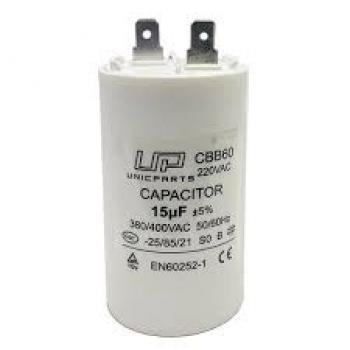 CAPACITOR PERM CBB60 15MFD 380V C/TERMINAL UP