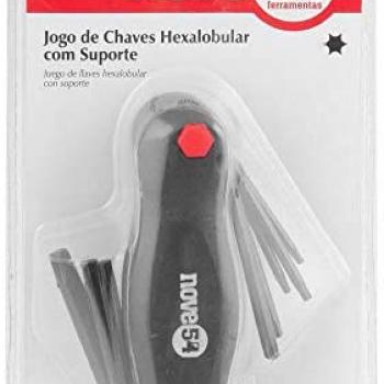 JOGO DE CHAVE HEXALOBULAR C/ SUPORTE T9 A T40