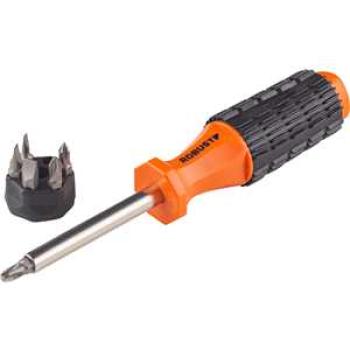 CHAVE FENDA 3,5 A 6,5MM C/PONT. 7 EM 1 ROBU CONJ.