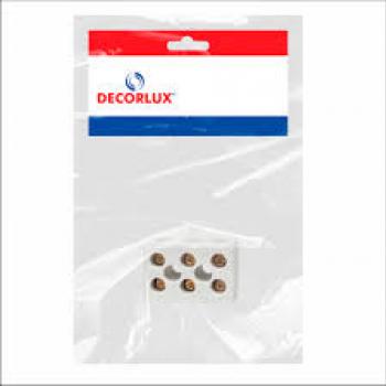 CONECTOR DE PORCELANA, 10MM2 50A/600V, 3 POLOS, COR BRANCO, (BL 1UN)