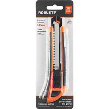 ESTILETE 18MM ALUMINIO C/5 LAM 3370139