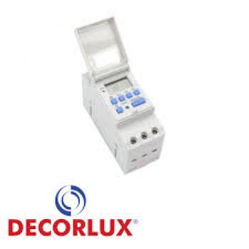 TEMPORIZADOR DIGITAL, PLASTICO, P/ TRILHO DIN35 127-220V 16A, COR BRANCO