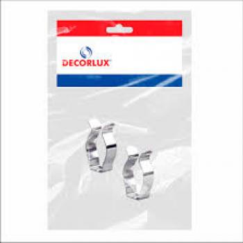 ABRACADEIRA DE ACO, P/ LAMP. TUBULAR 25MM T8, COR CROMADO, (BL 2UN)