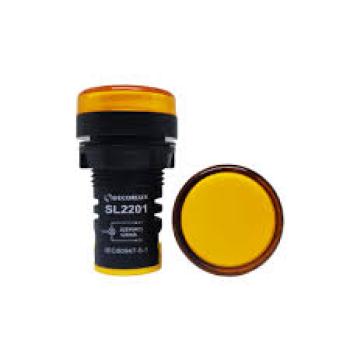 SINALEIRO LED 22MM, 220VAC, COR AMARELO, (CX 1UN)