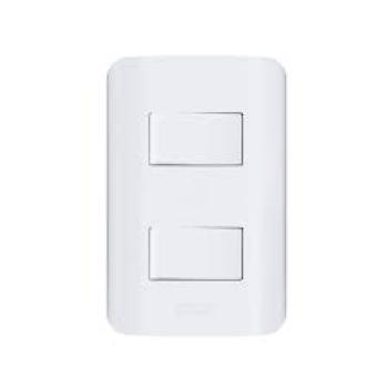 INTERRUPTOR DUPLO ROMAZI CANOA 2 INTER SIMP 10A BR