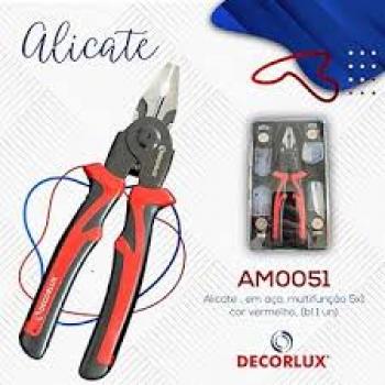 ALICATE, EM ACO, MULTIFUNCAO 5X1, COR VERMELHO,