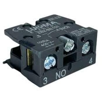 BLOCO DE CONTATO, PARA BOTOES E SELETORES DE COMANDO, PLASTICO, 220VAC 5A, 1NA, COR VERDE, (1UN)