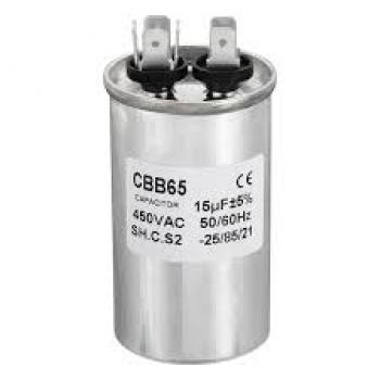 CAPACITOR CBB65 - 15 UF - 440 V C TERMINAL ( ALUMINIO ) SGN
