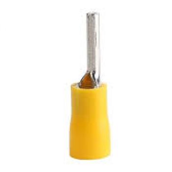 TERMINAL, COBRE ESTANHADO, PINO 25,5MM, PRE-ISOL. NYLON, 4,0-6,0MM 48A, COR AMARELO (BL 10UN)
