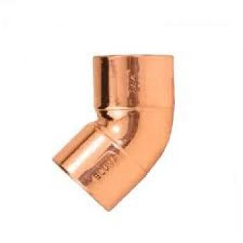 CURVA DE COBRE 45  1/4´´ PAREDE 0,50MM JOTECK