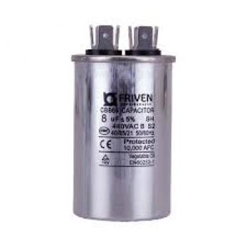 CAPACITOR 8UF 380V CBB65 - PERMAMENTE FRIVEN
