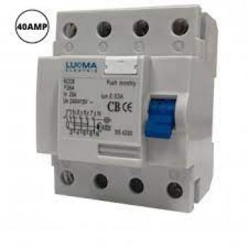 DISJUNTOR IDR TETRAPOLAR 63A 30MA LUKMA