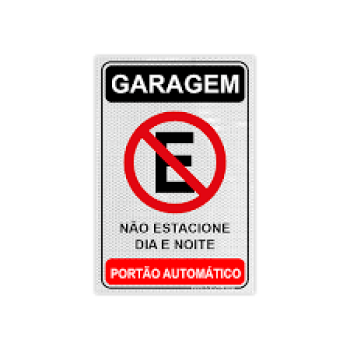 PLACA GARAGEM - VERMELHA - MX - PL EM PS - 30 X 20CM - 1UN