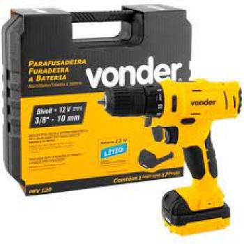PARAFUSADEIRA E FURADEIRA A BATERIA 12V 3/8“ MOD. PFV120 VONDER
