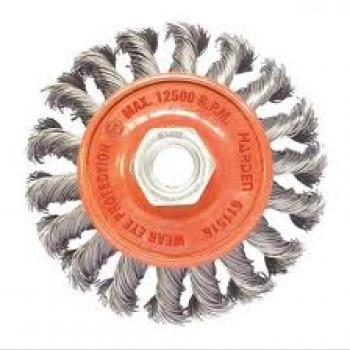 ESCOVA CIRCULAR TORCIDA 100 MM X M14 - HARDEN