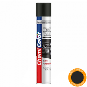 TRINTA SPRAY CHEMICOLOR U.GERAL 250ML PRETO FOSCO