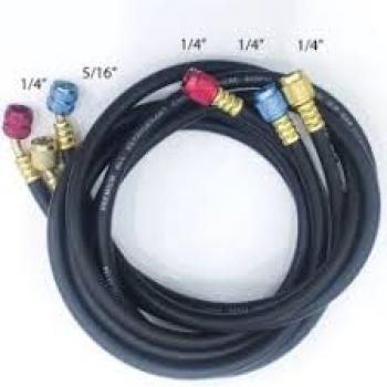 CJ MANGUEIRAS 1,50M ALTA PRESSAO 1/4“X5/16“ + 1/4“ X 1/4“ BLACK D (23435)