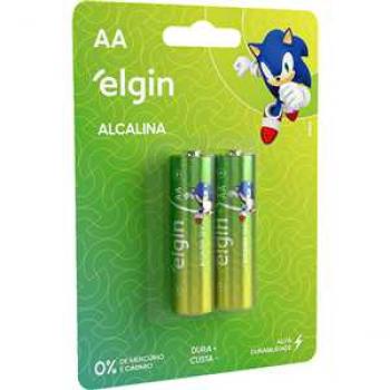 PILHA ALCALINA “AA“ 1,5V C/2PC  ELGIN