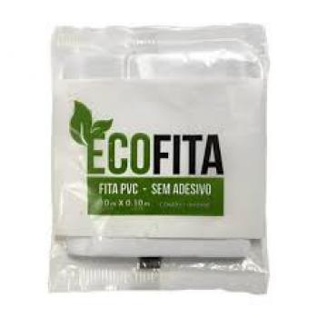 FITA PVC S/ADESIVO 100MMX10M BRANCO ECOFITAS