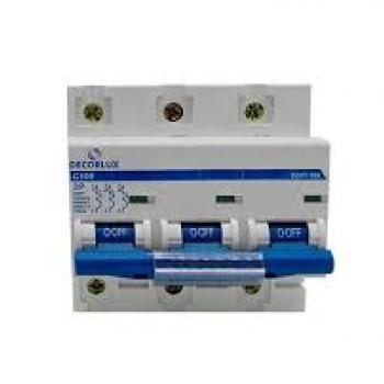 MINI DISJUNTOR, PLASTICO, DIN35, 3P 100A 400V 6KA CURVA C, COR BRANCO, (1UN)