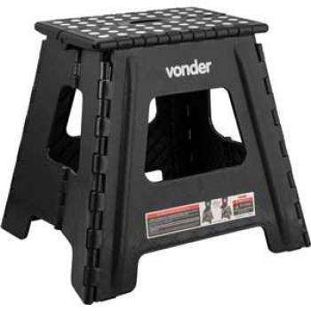 BANQUETA BANCO PLAST DOBR 360MM PRETA VONDER