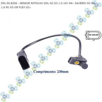 SENSOR ROTACAO VW 1.0 8V MI 1.0 16V TURBO 1.0 8V 16V VW 1.6 SIMILAR: MTE70412 SIMILAR: DS1846
