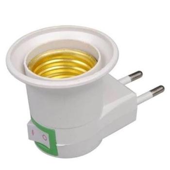 BOCAL C/PINO MACHO INTERRUPTOR BRANCO