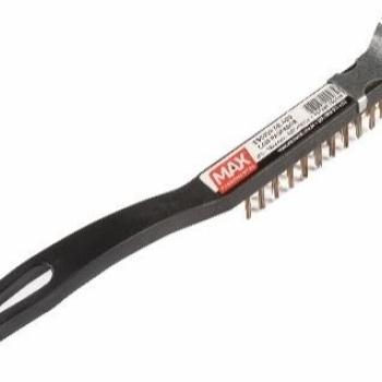 ESCOVA DE ACO PLAST 3 FILAS C/RASPADOR