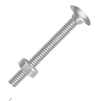 PARAFUSO FRANCES C/PORCA 1/4X1.1/2