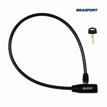 CADEADO TRAVA BRASFORT P/BICLET C/CHAV 8MMX60CM