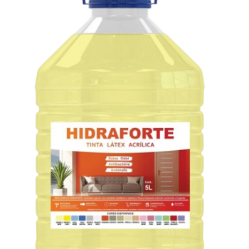TINTA LATEX ECONOMICA AMARELO BEBE 5L HIDRAFORTE.