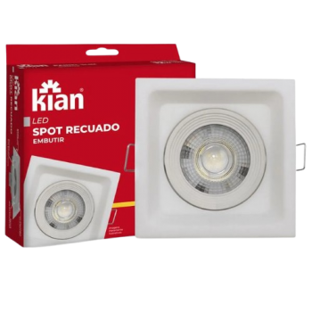 SPOT LED QUADRADO 3W 6000K  BC KIAN