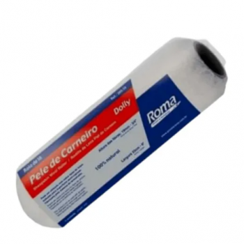 ROLO LÃ NATURAL PELE DE CARNEIRO 23CM S/CB ROMA REF:270-1