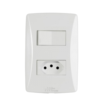 1.INTERRUPTOR C/ TOMADA MEC TRONIC