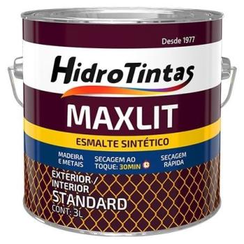TINTA ESMALTE MAXLIT HIDROTINTAS 3L BRANCO